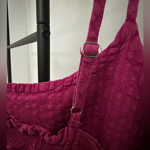 Wild Fable Linen Blend Sleeveless Pink Dress, Size Large, Women - Picture 4 of 6